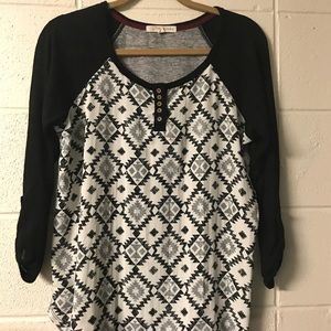 Rewind 3/4 Length Sleeves Shirt